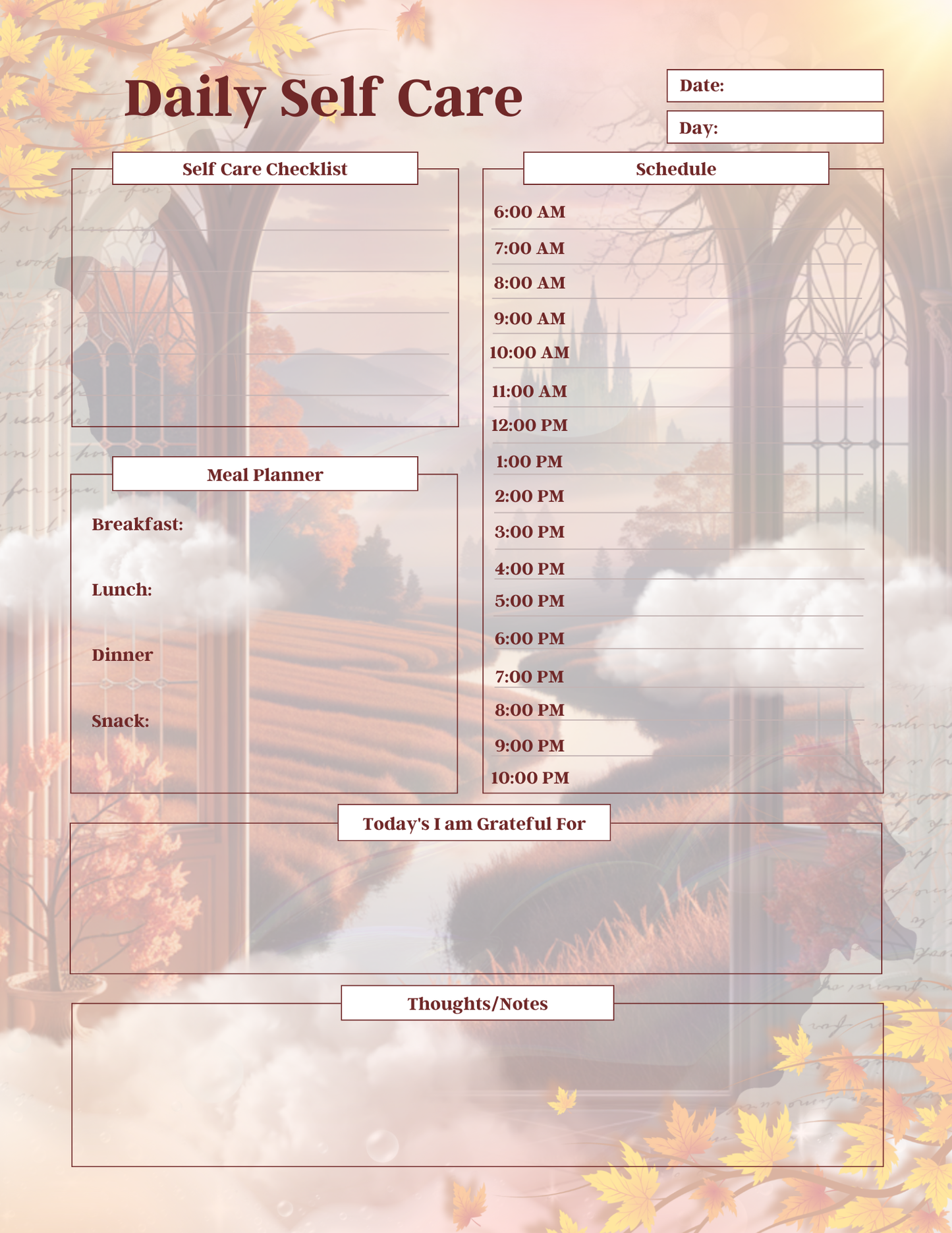 Mental Health & Self Care Planner (PLR)