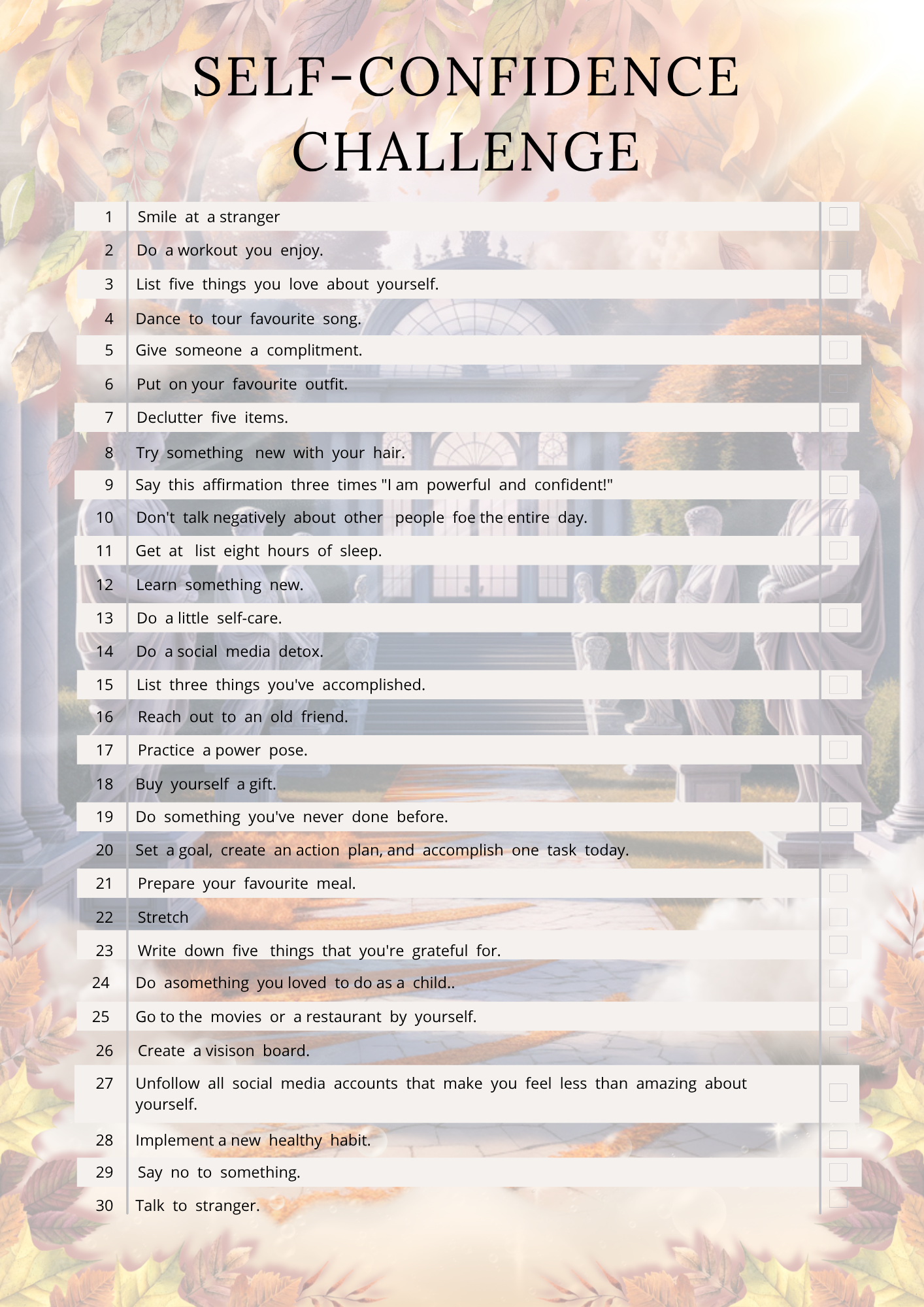 Self-Confidence Journal (PLR)