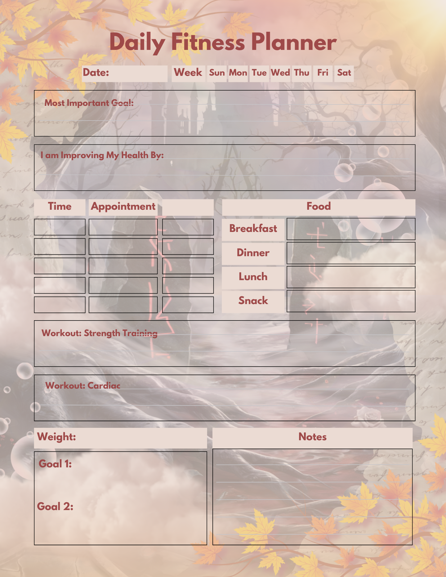 Health & Wellness Planner (PLR)