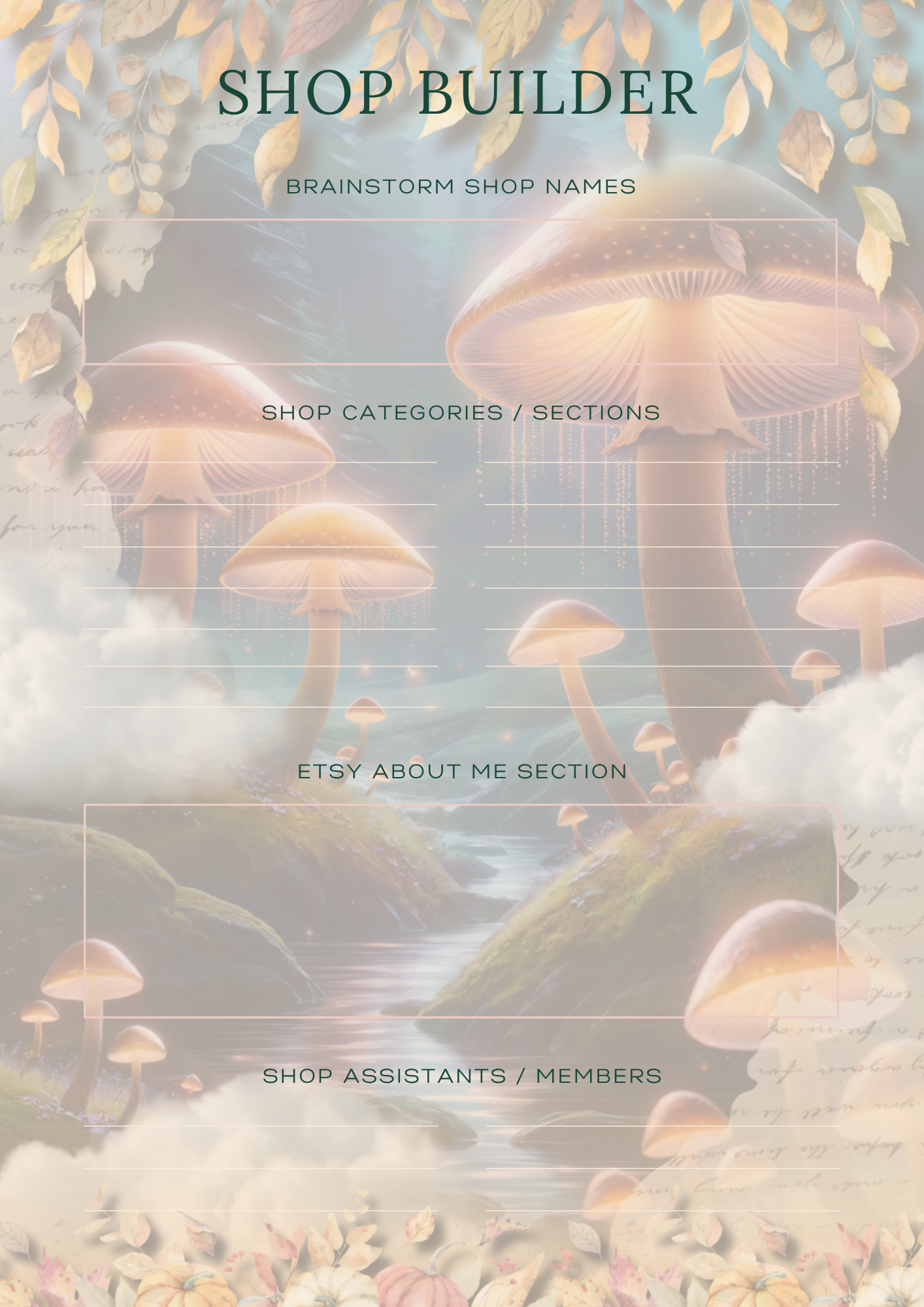 Etsy Shop Planner (PLR)