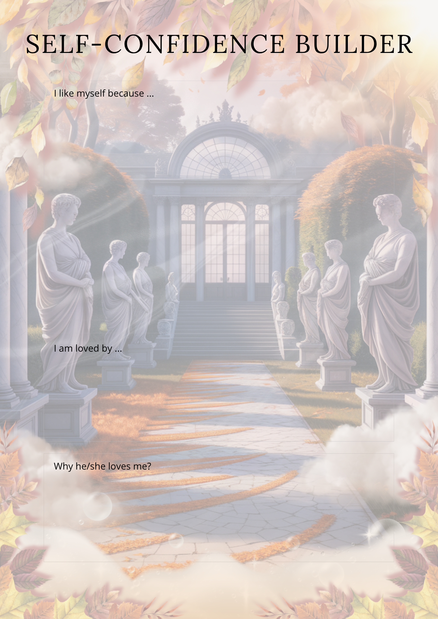 Self-Confidence Journal (PLR)