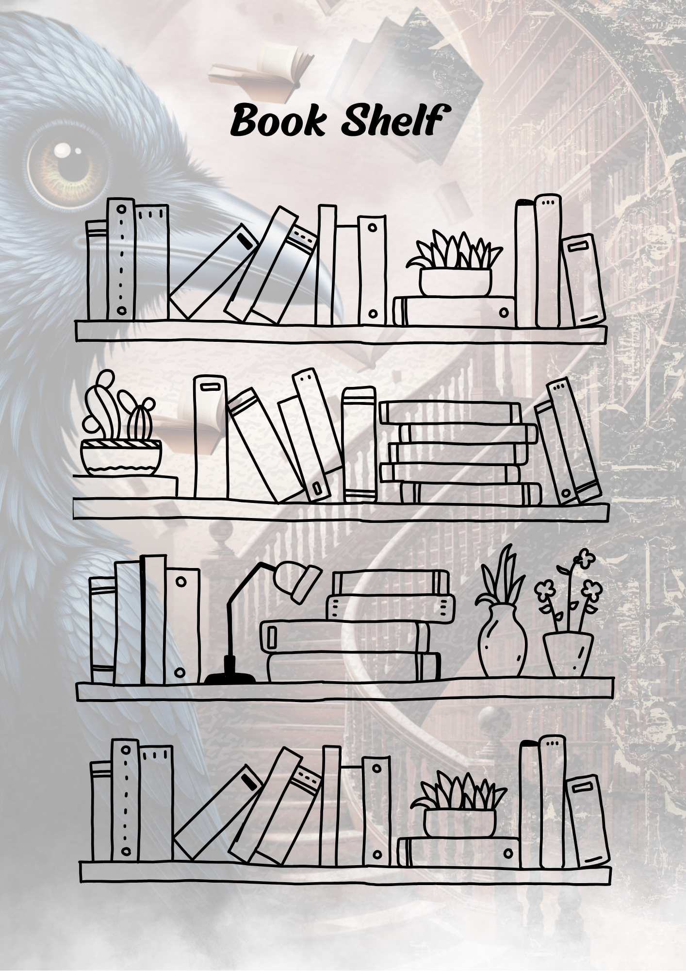 Reading Planner – Dark Academia (PLR)