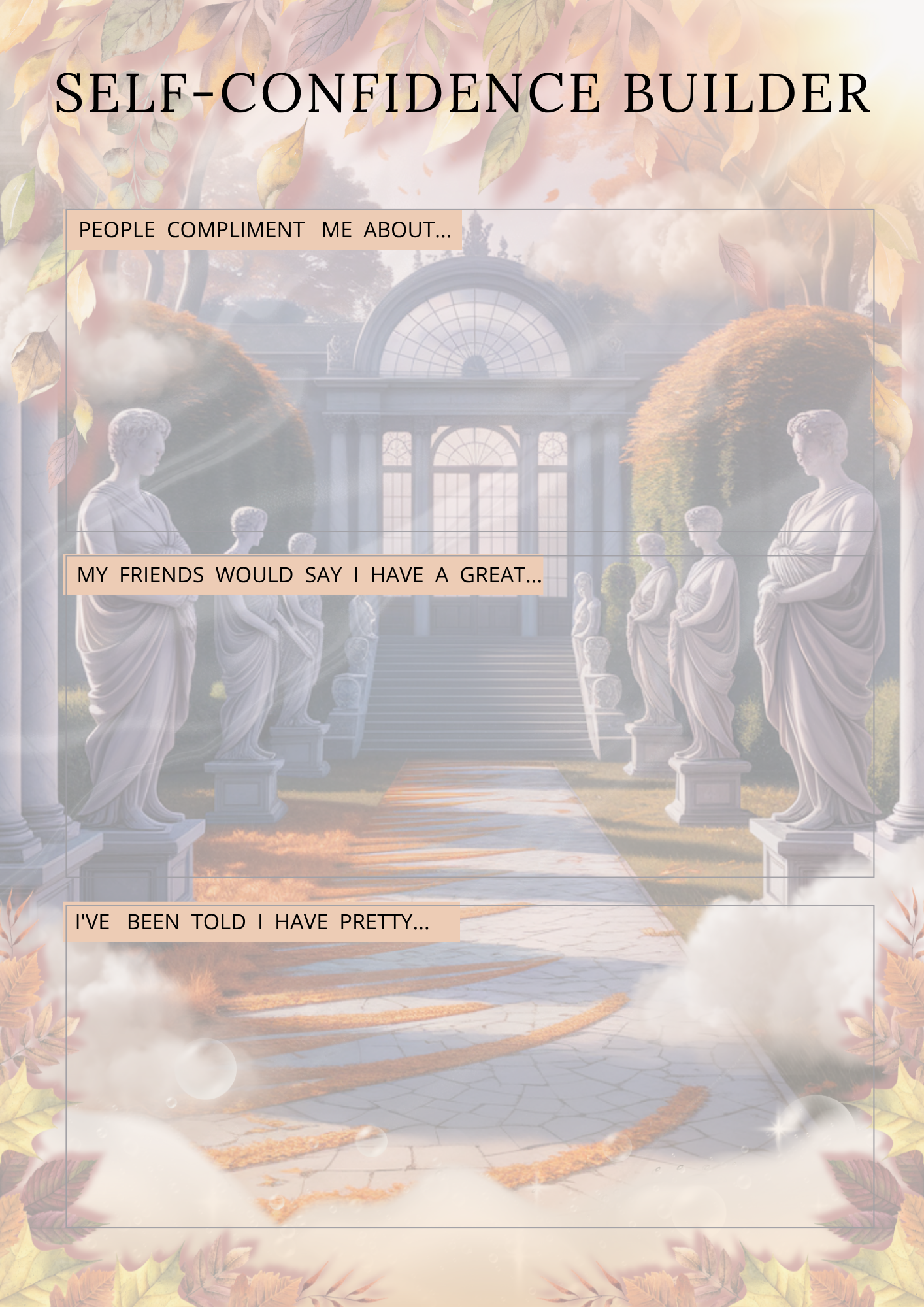 Self-Confidence Journal (PLR)