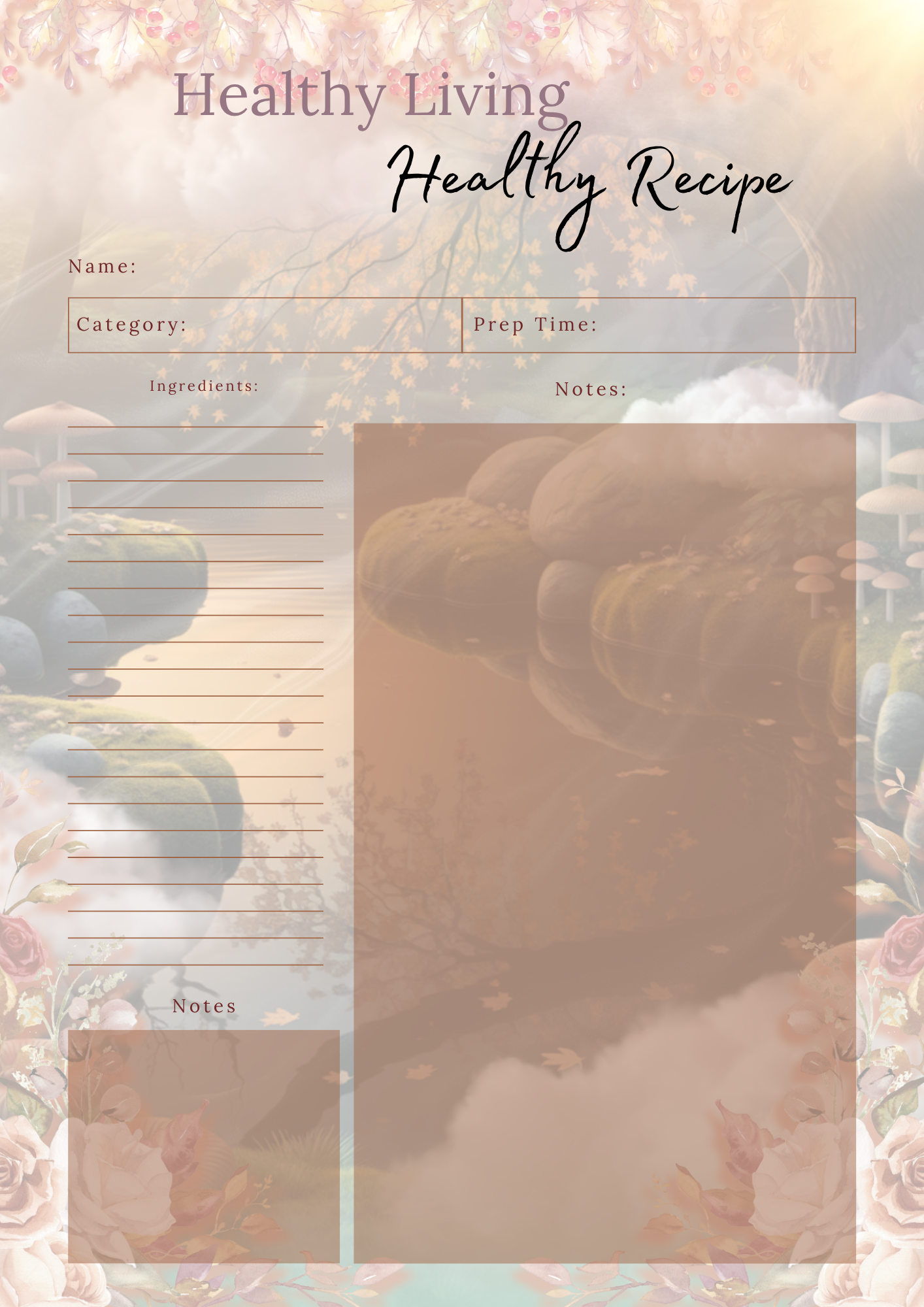 Healthy Living Journal (PLR)