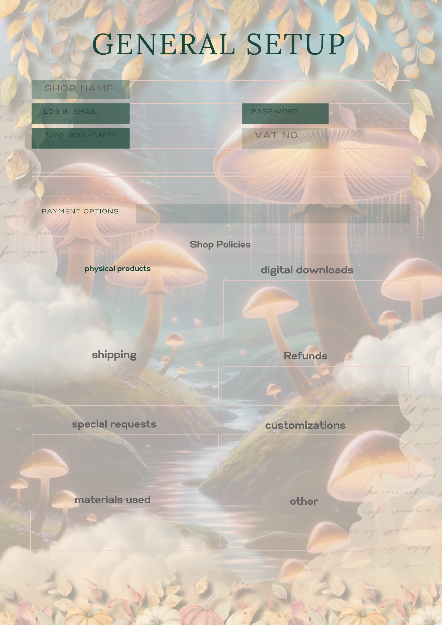 Etsy Shop Planner (PLR)