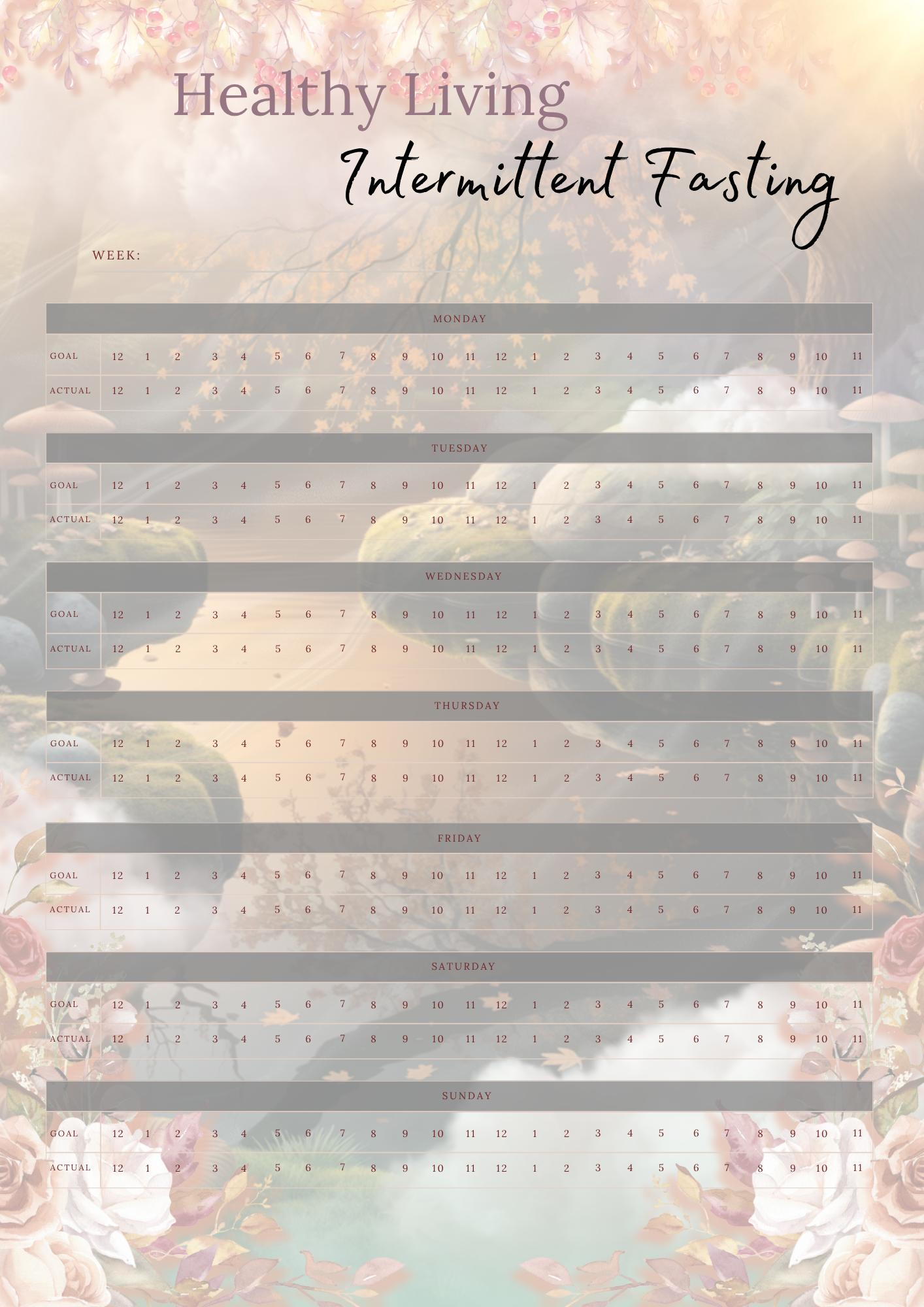 Healthy Living Journal (PLR)