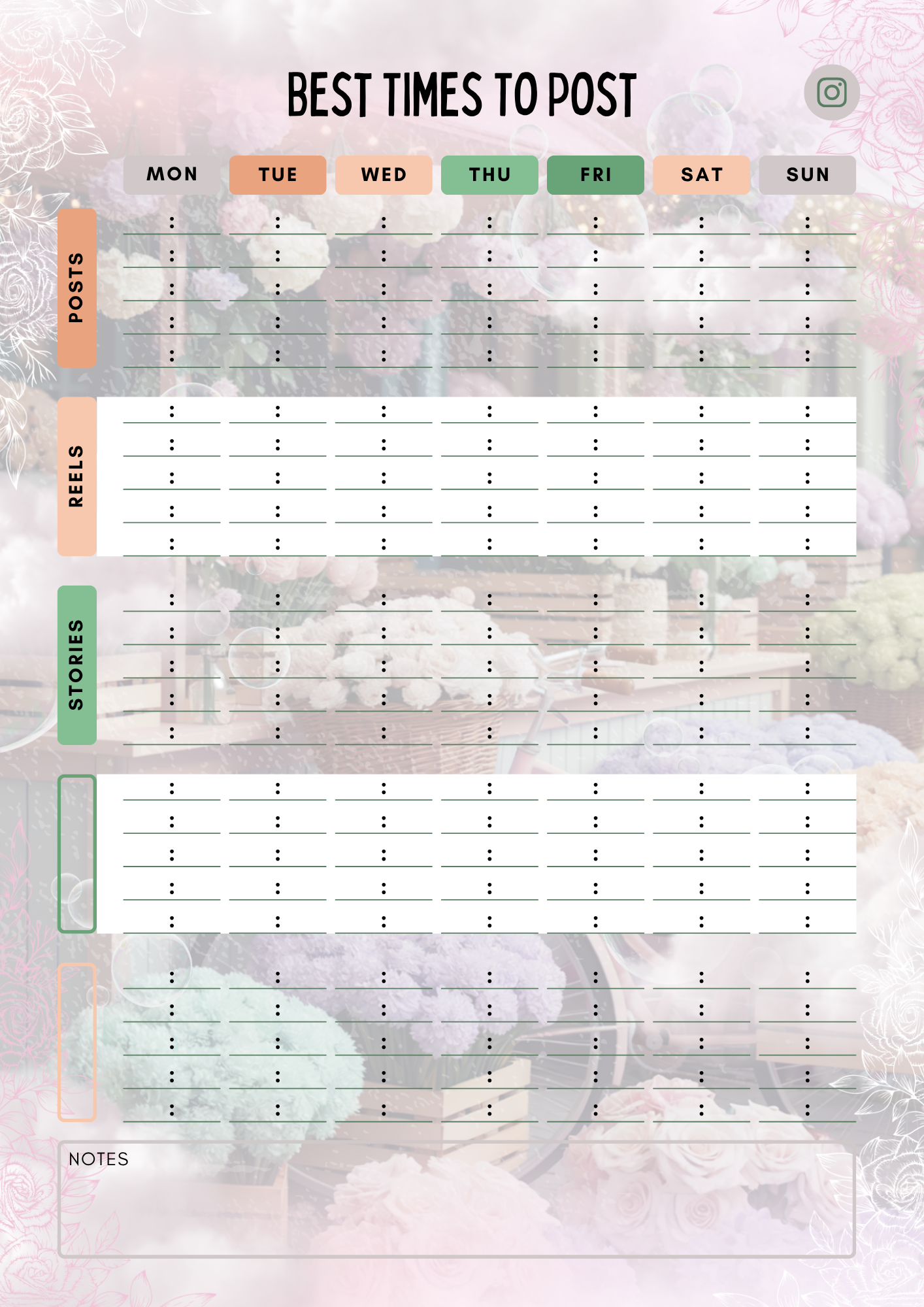 Instagram Planner (PLR)