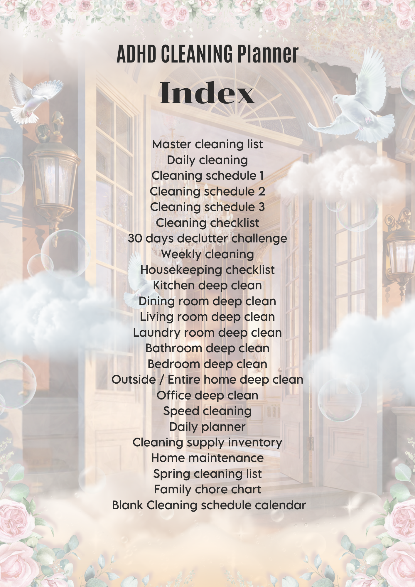 ADHD Cleaning Planner (PLR)