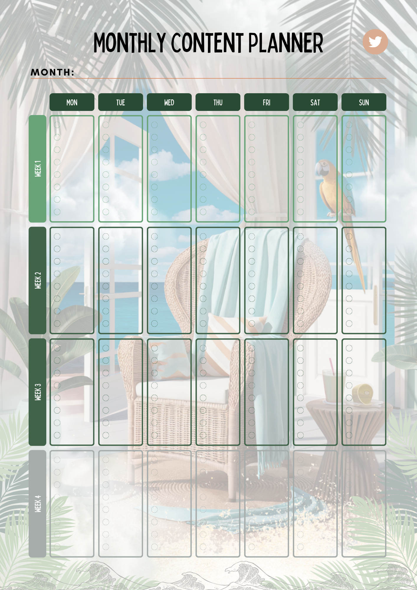 TWITTER / X PLANNER (PLR)
