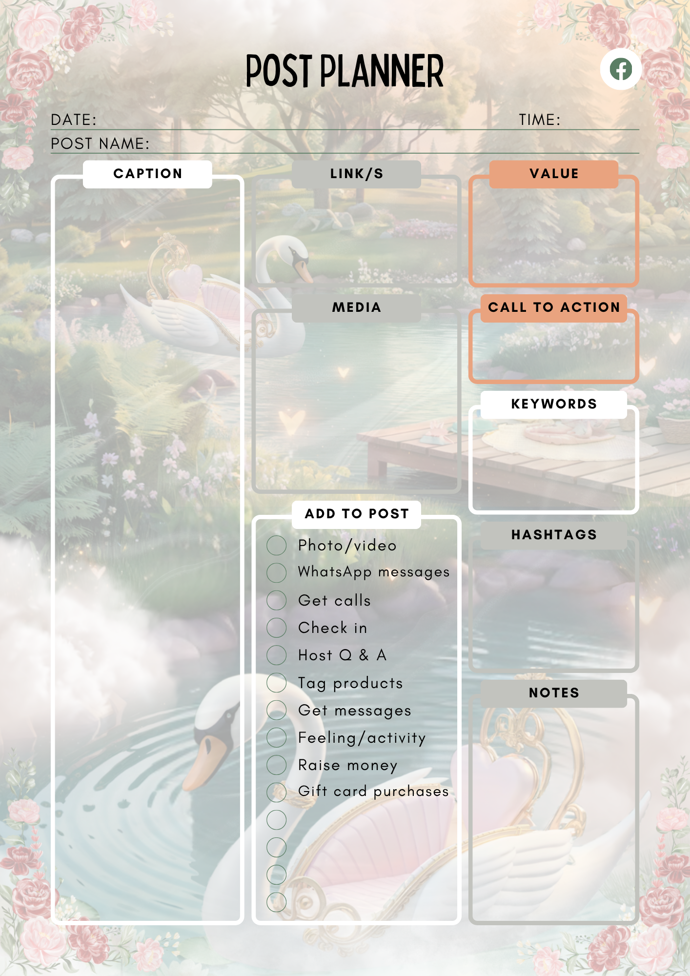 Facebook Planner (PLR)