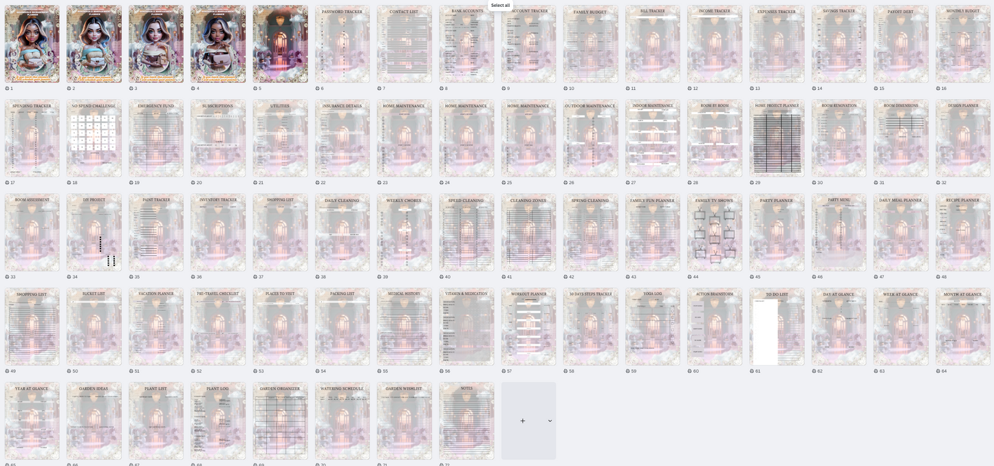 Household Management Planner (PLR)