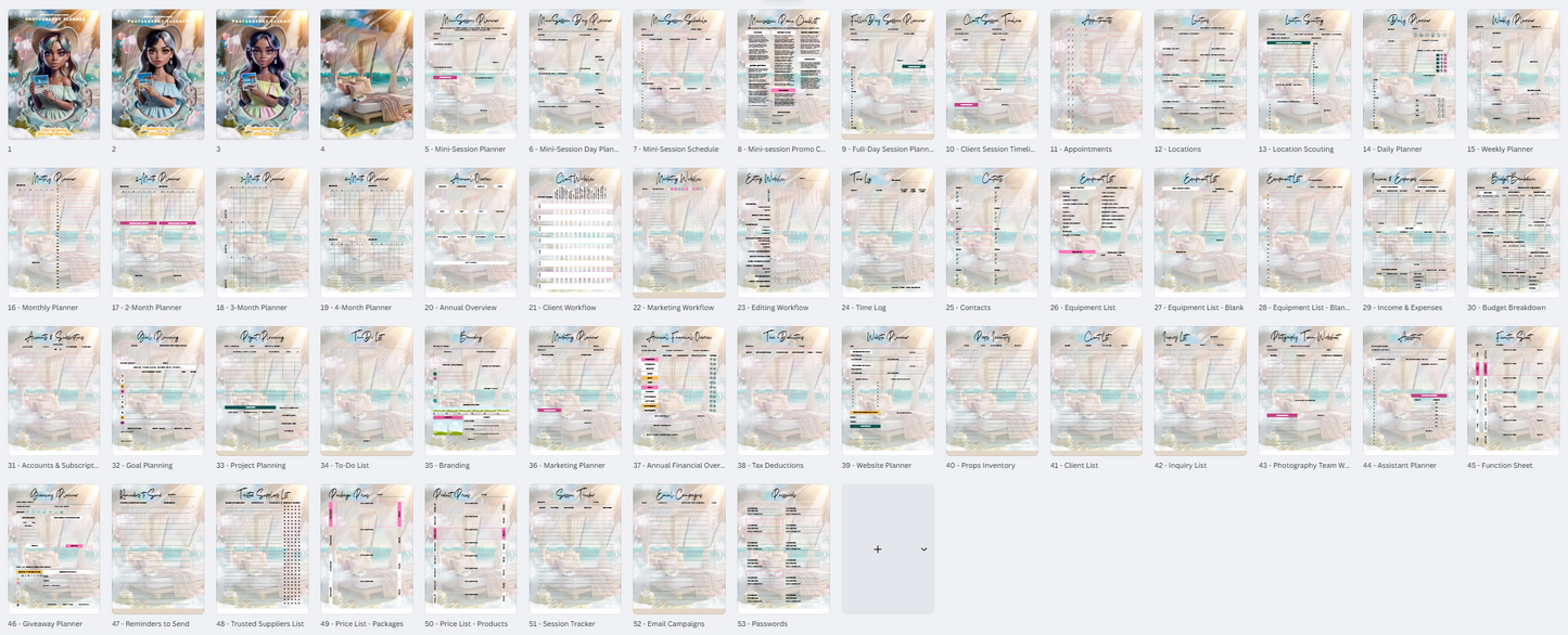 Photography Planner (PLR)