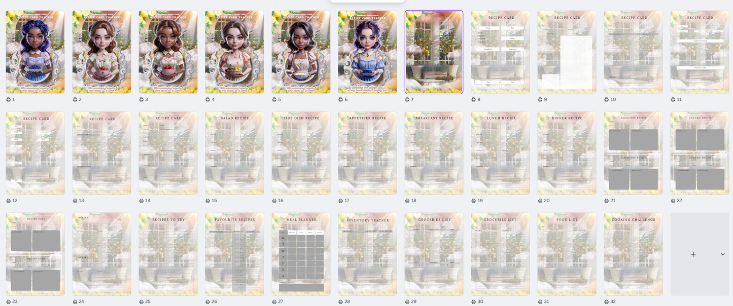 Recipe Card Tracker (PLR)