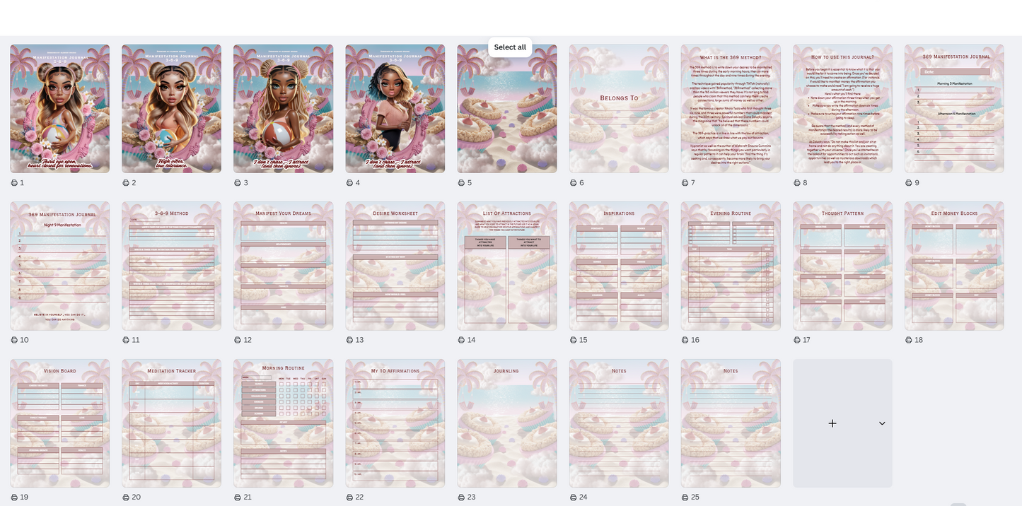 369 Manifestation Journal (PLR)