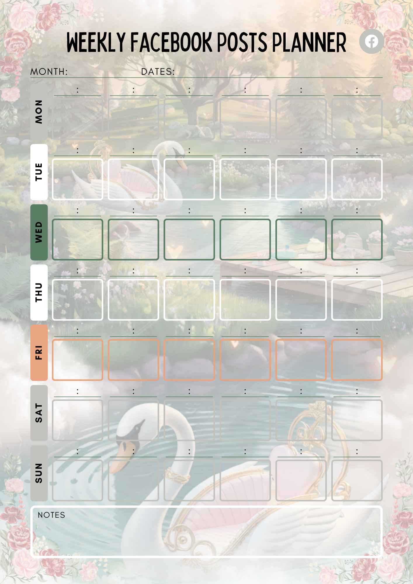 Facebook Planner (PLR)