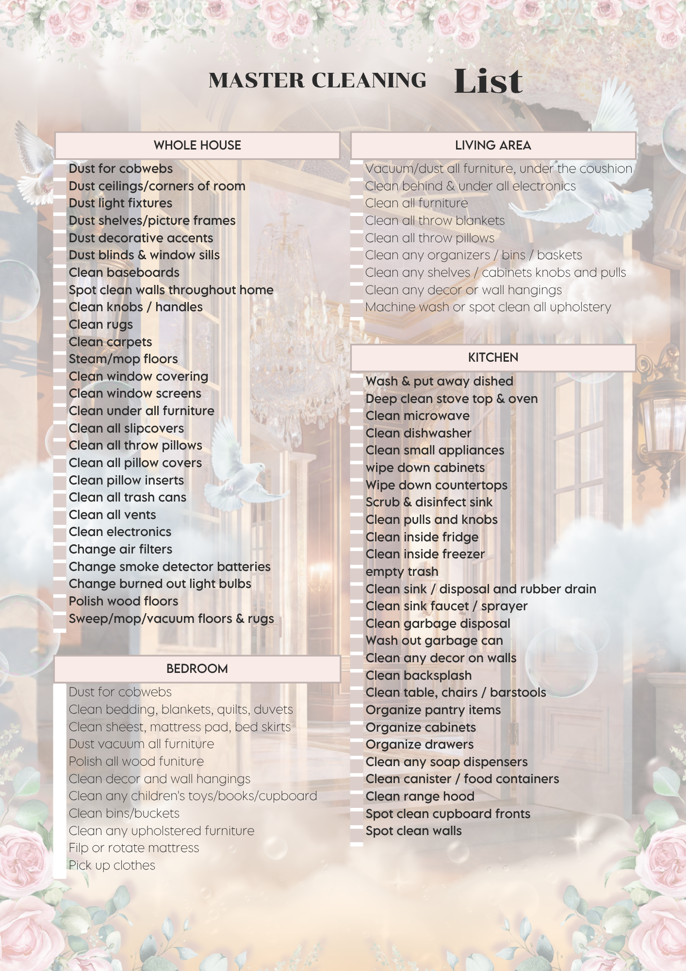 ADHD Cleaning Planner (PLR)