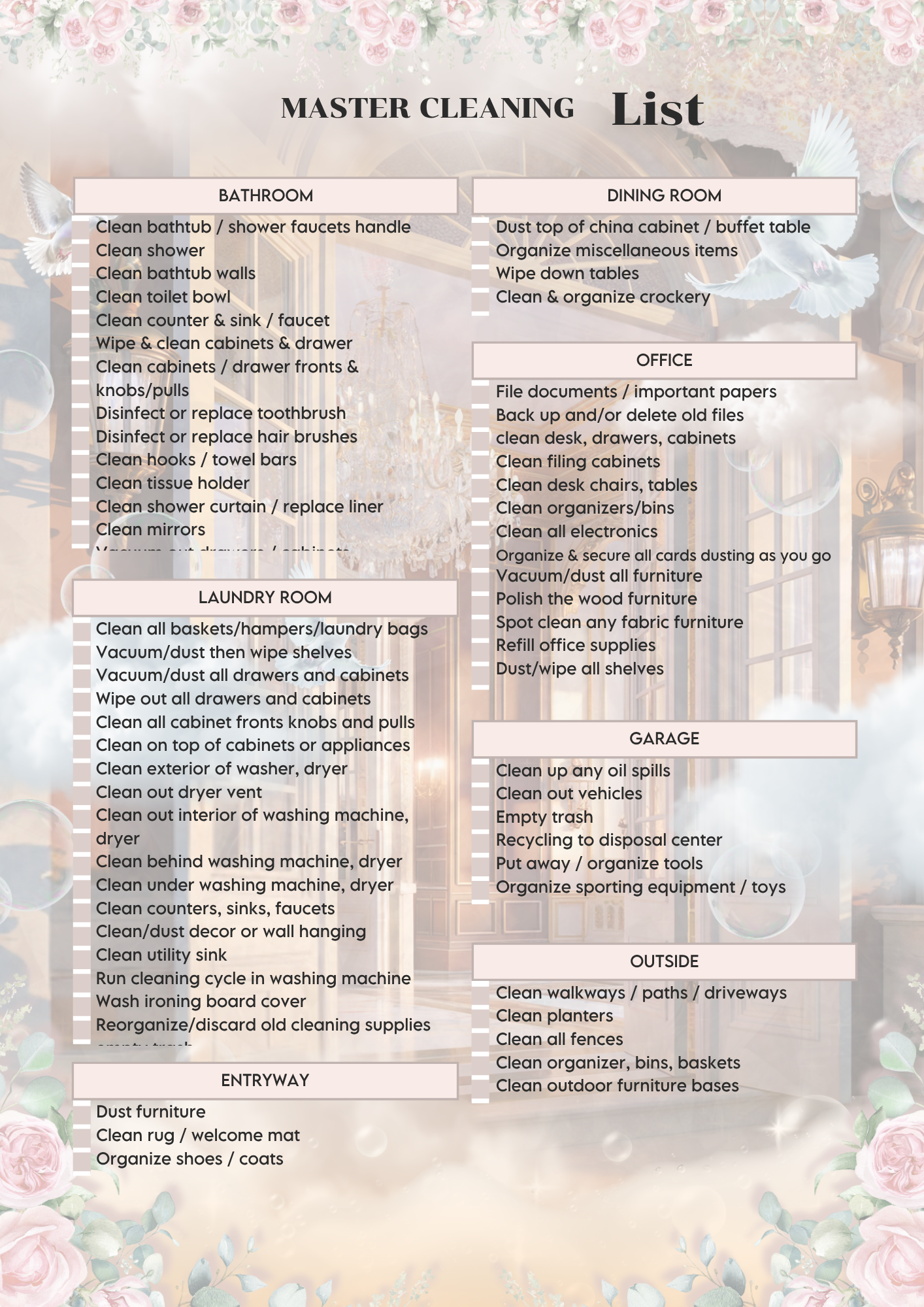 ADHD Cleaning Planner (PLR)